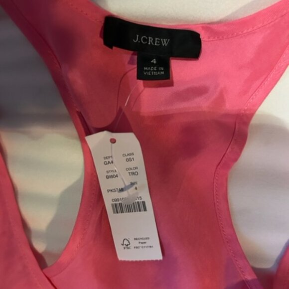 NWT J. Crew Biased Cut Cupro Maxi Dress Size 4 - Picture 4 of 4